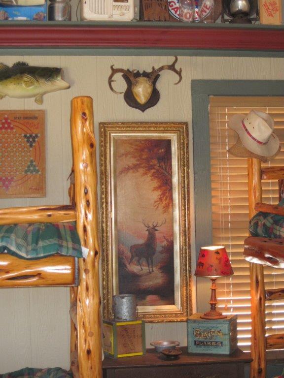 Vintage Old Time Fishing Hunting Photos -  Log Cabin Decor