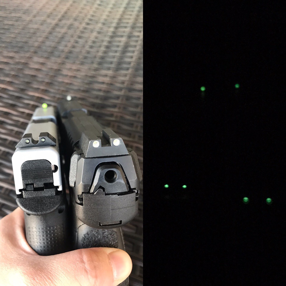 Night Fision On Glock 48 Vs Hk Vp9 Oem Night Sights