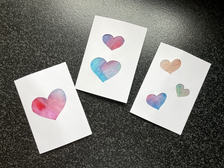 How to Make Your Own Stained Glass Valentine Cards