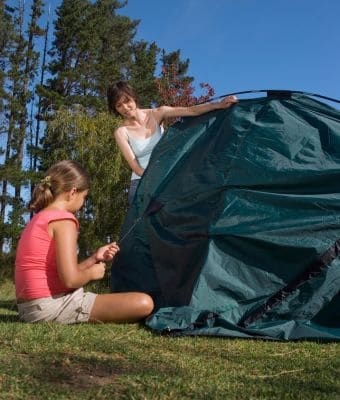 how to pitch a tent feature