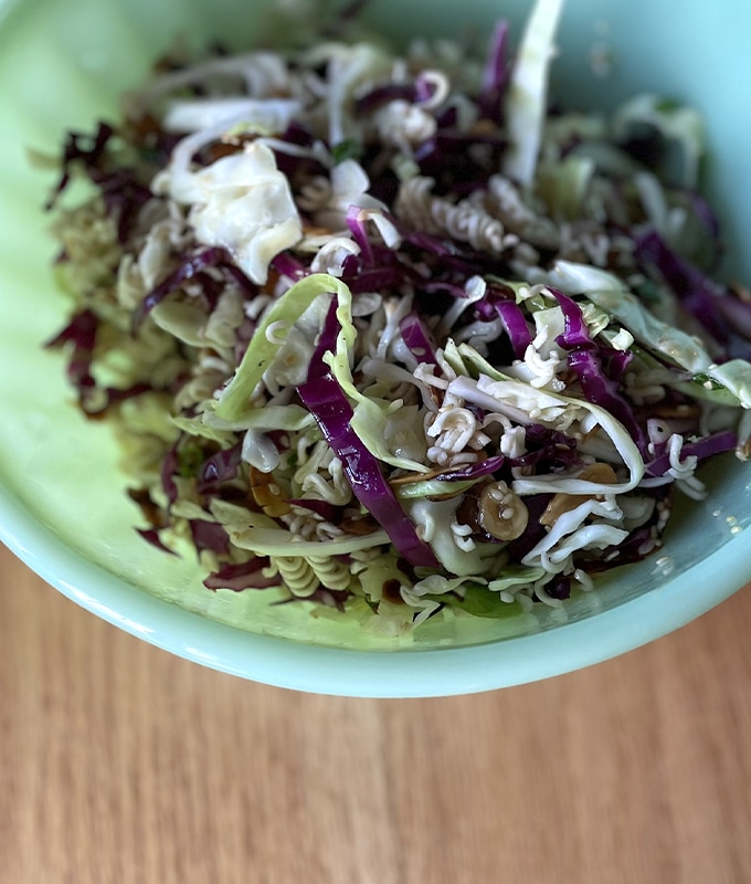 Crunchy Ramen Salad with Cabbage feature