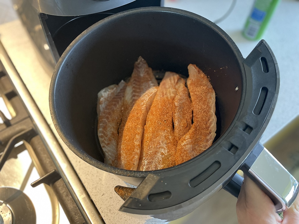 Rockfish in the air fryer