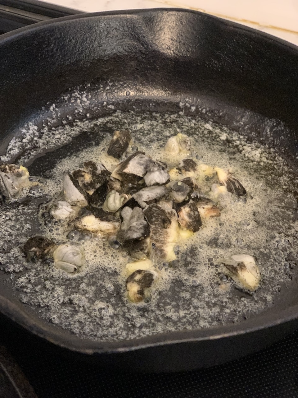 Cooking Huitlacoche