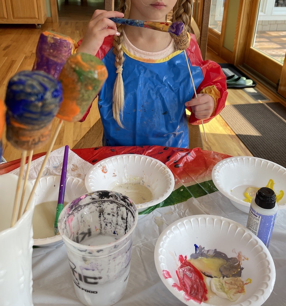 painting another cork mushroom