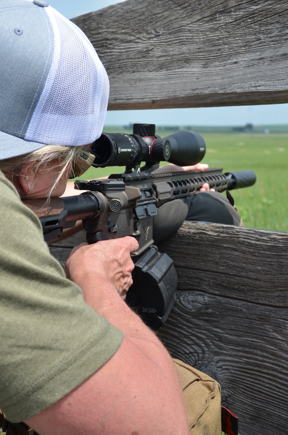 Looking straight through scope