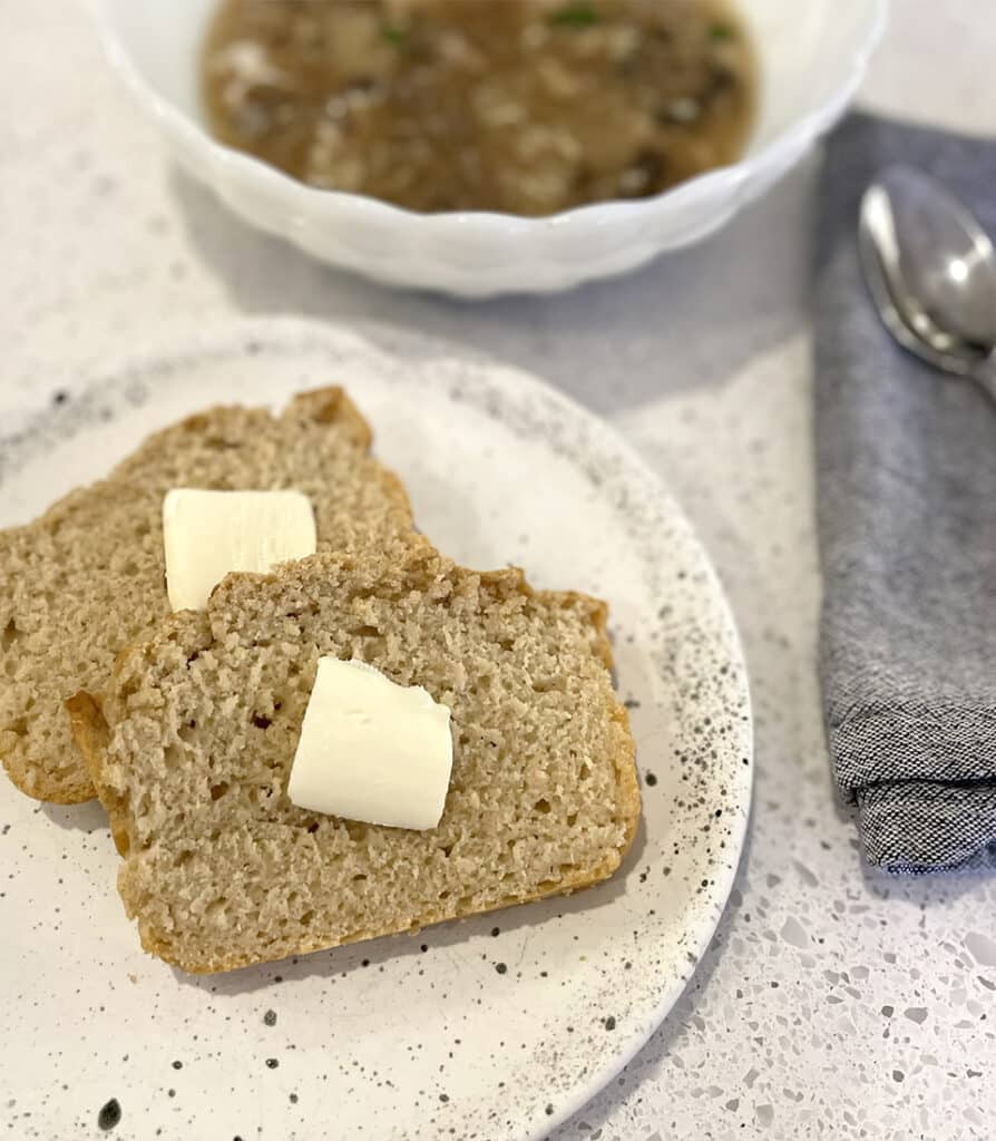 Sliced beer bread