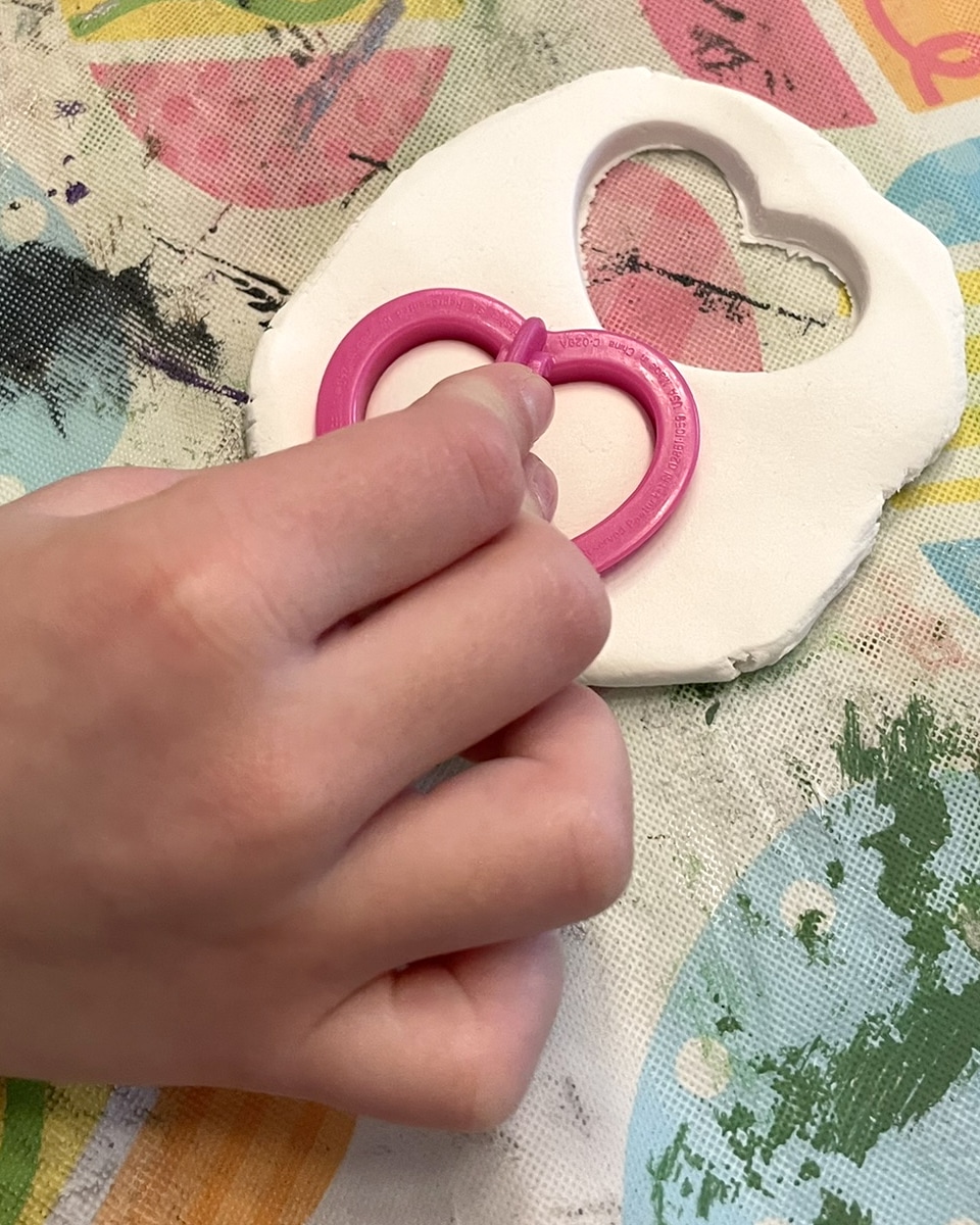 Heart cookie cutter for clay