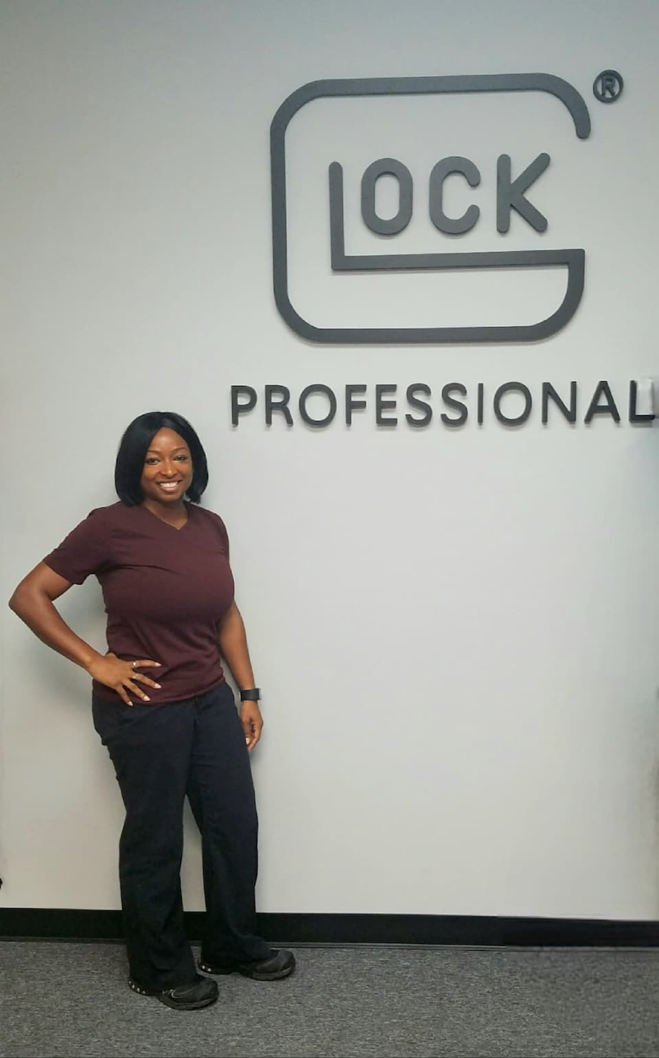 Avery Skipalis at GLOCK taking her Advanced Armorer course