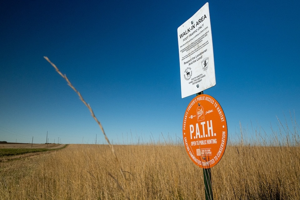 Public Access to Habitat sign